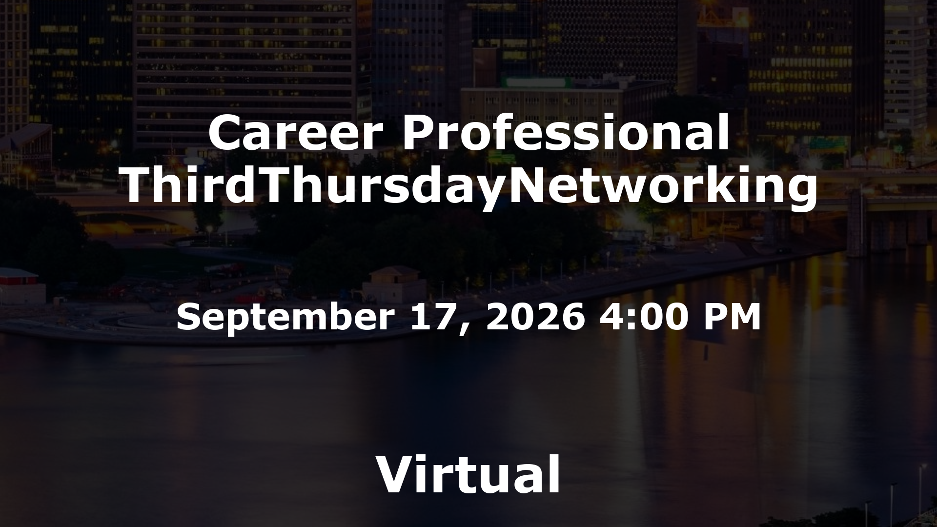 Career Professional ThirdThursdayNetworking event image